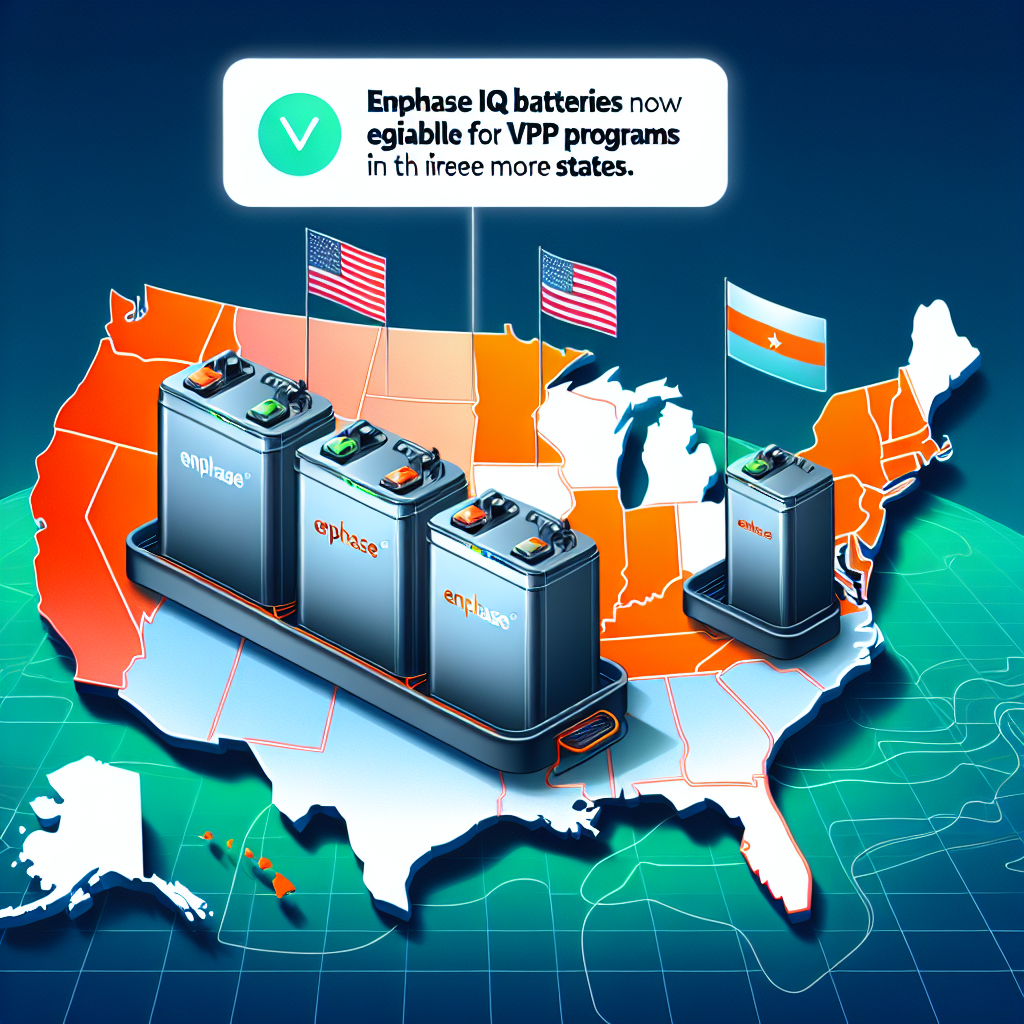 Enphase IQ batteries now eligible for VPP programs in three more states