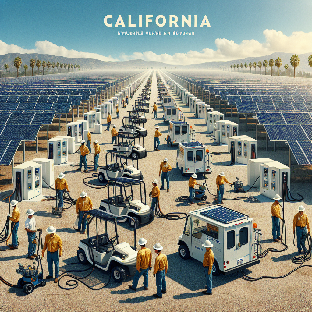 California university installs Paired Power solar EV chargers for electric maintenance vehicles