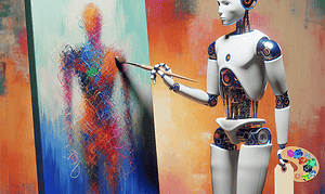 Ai-Da Robot Challenges Misconceptions About AI Art with $1 Million Painting