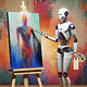 Ai-Da Robot Challenges Misconceptions About AI Art with $1 Million Painting