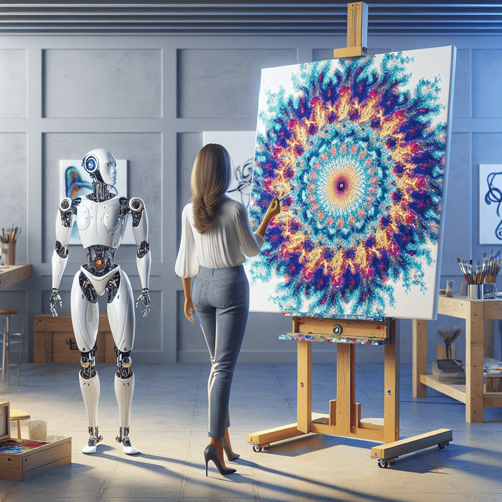 Ai-Da Robot Challenges Misconceptions About AI Art with $1 Million Painting