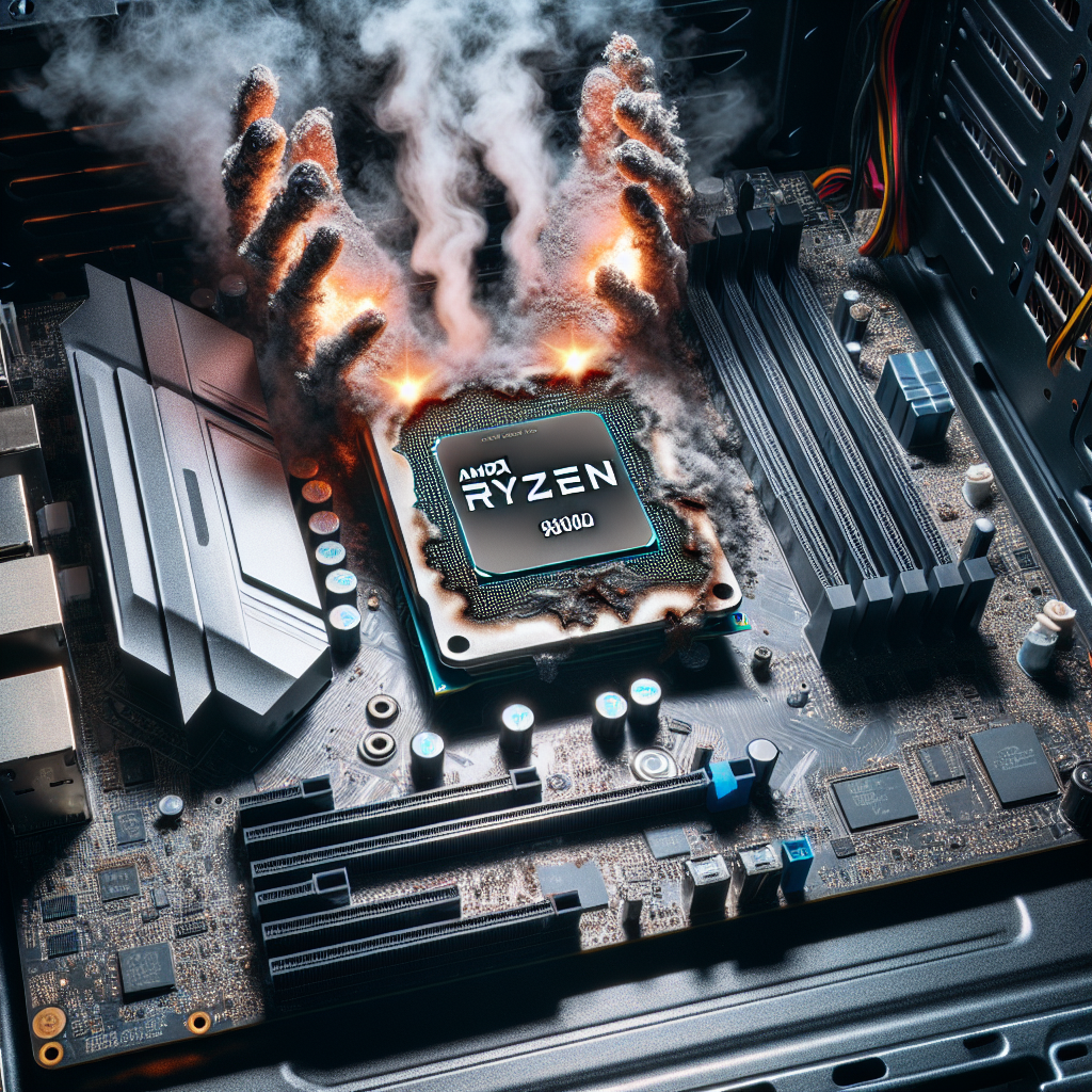 AMD Ryzen 7 9800X3D Overheats and Damages Motherboard