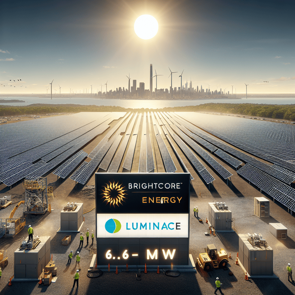 Brightcore Energy and Luminace Collaborate on 6.6-MW Solar Project in New Jersey