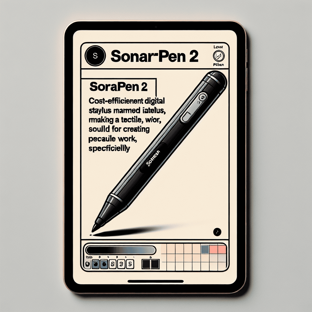 Discover the Budget-Friendly SonarPen 2: The Pressure-Sensitive iPad Stylus