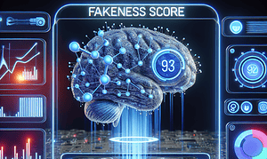 "Fakeness Score" as a Tool to Detect AI-Generated Content