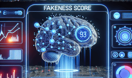 "Fakeness Score" as a Tool to Detect AI-Generated Content