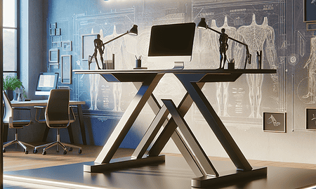 Innovative 4-Legged Standing Desk Offers a Vision for the Future of Home Office Furniture