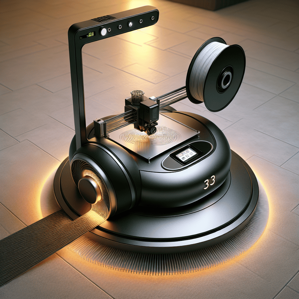 Innovative Mobile 3D Printer Combines Vacuum Robot for Floor Printing Capabilities