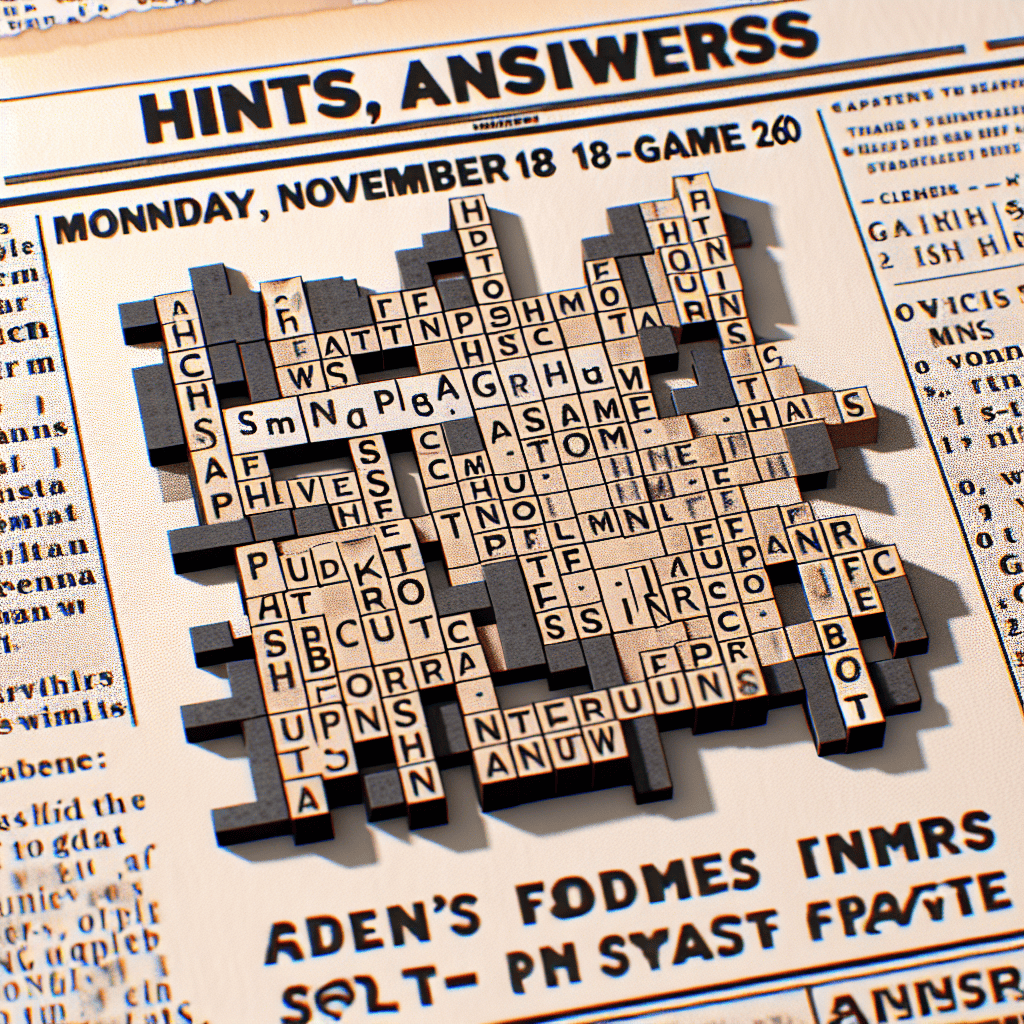 NYT Strands: Hints, Answers, and Spangram for Monday, November 18 (Game 260)