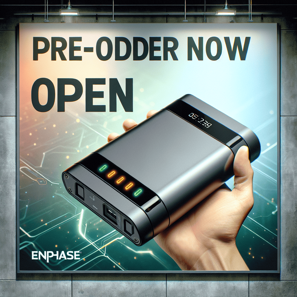 Pre-Order Now Open for Enphase Portable IQ Battery