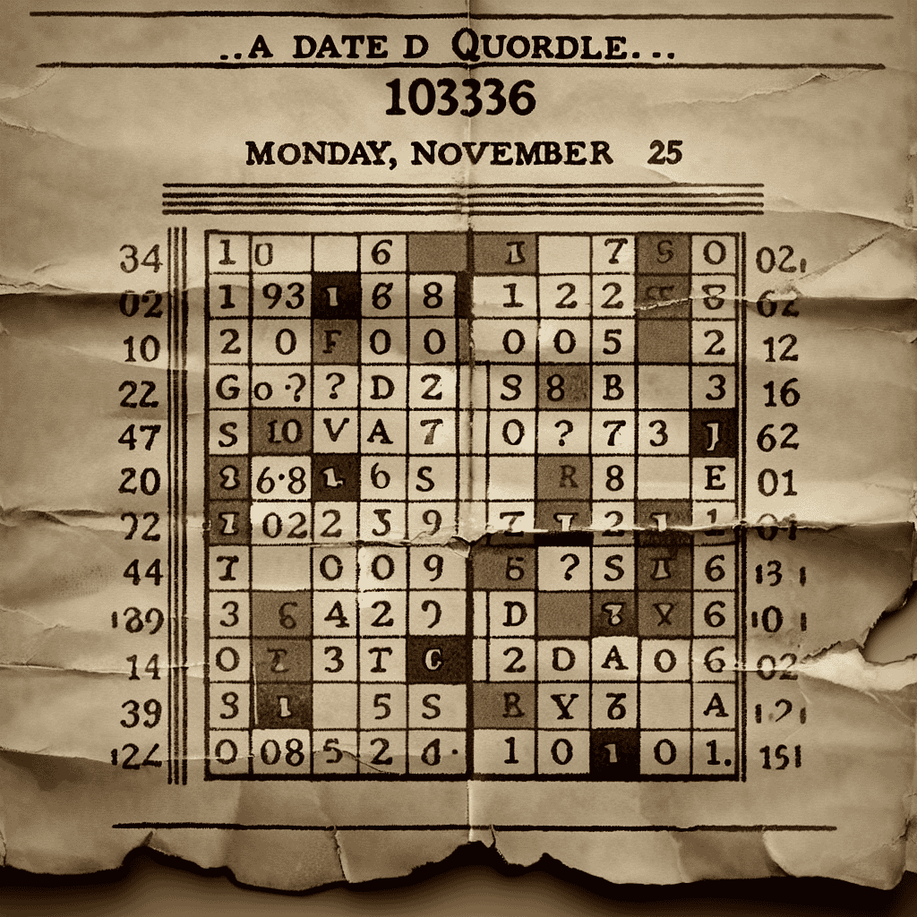 Quordle Clues and Solutions for Monday, November 25 (Game 1036)