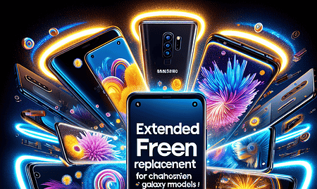 Samsung India Offers Extended Free Screen Replacement for Select Galaxy Models