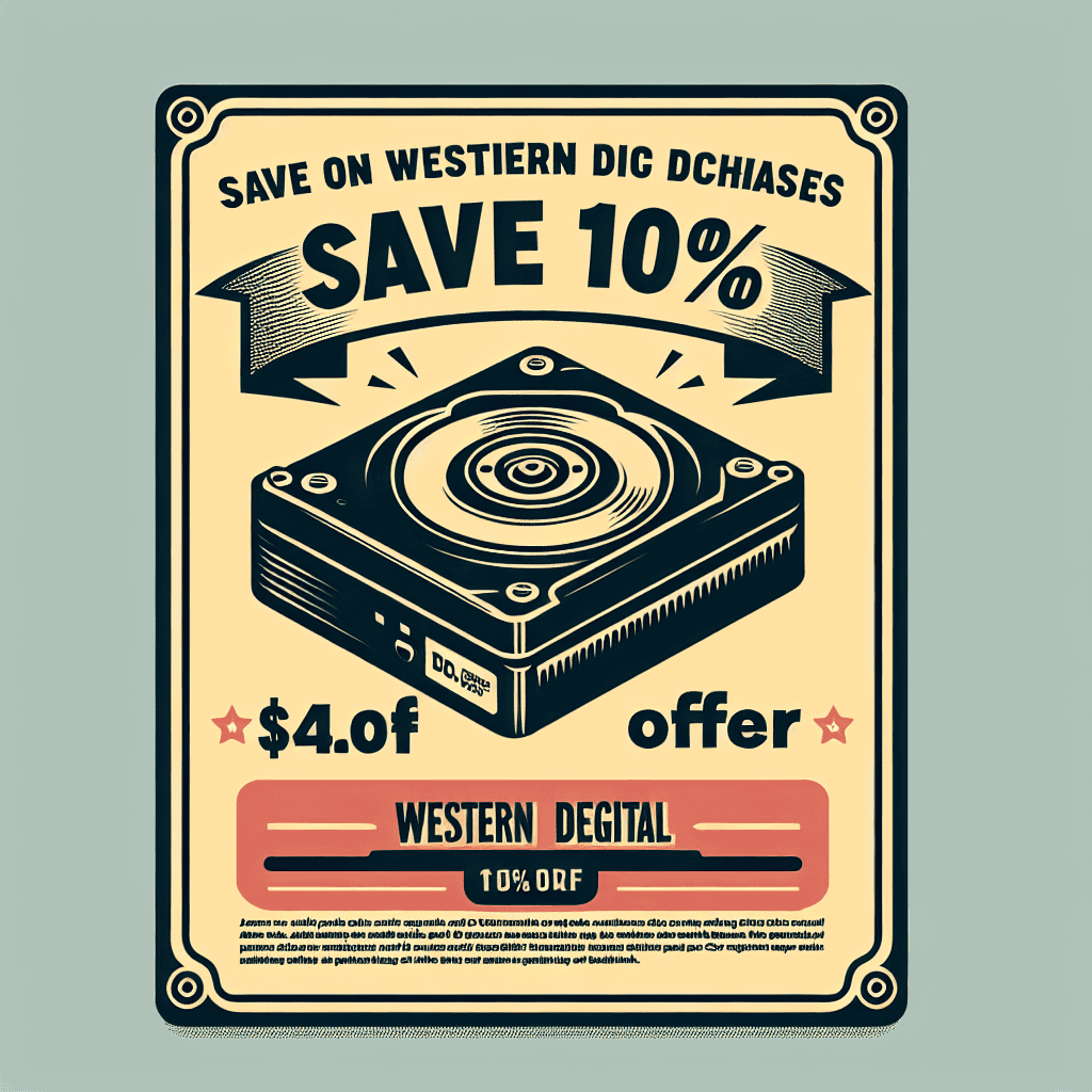 Save 10% on Western Digital Purchases Over $50 with Our Exclusive Code