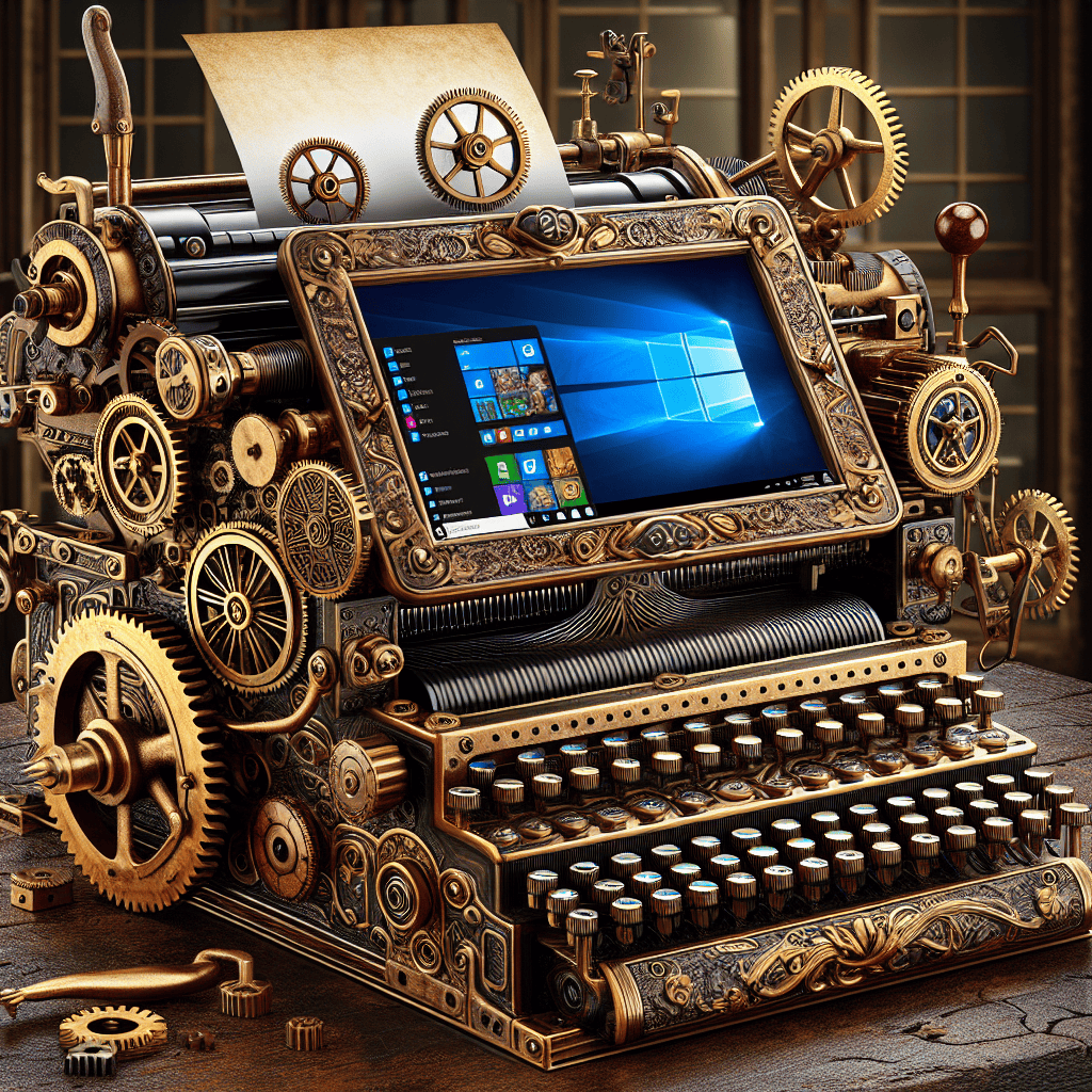 Toshiba's Steampunk Marvel: A Dot Matrix Printer Meets Modern Tech with Windows 10