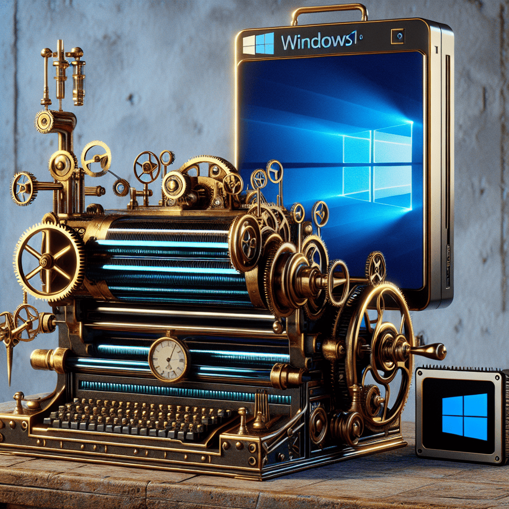 Toshiba's Steampunk Marvel: A Dot Matrix Printer Meets Modern Tech with Windows 10