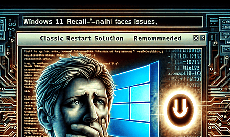 Windows 11 Recall Faces Issues; Classic Restart Solution Recommended
