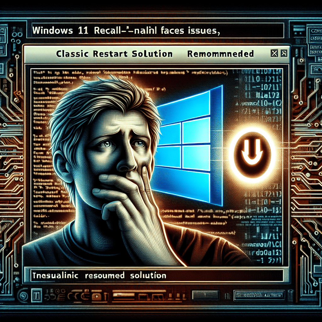 Windows 11 Recall Faces Issues; Classic Restart Solution Recommended