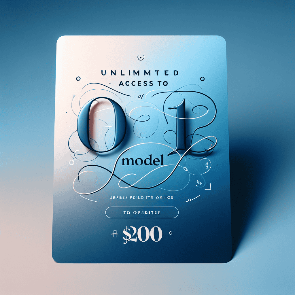 ChatGPT Pro: Unlimited Access to O1 Model for $200