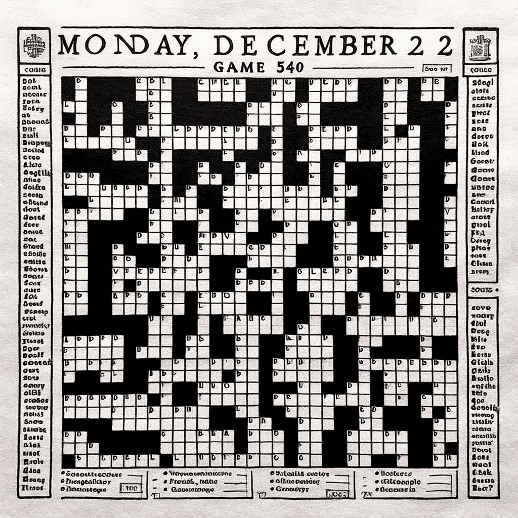 NYT Connections: Hints and Solutions for Monday, December 2 (Game 540)