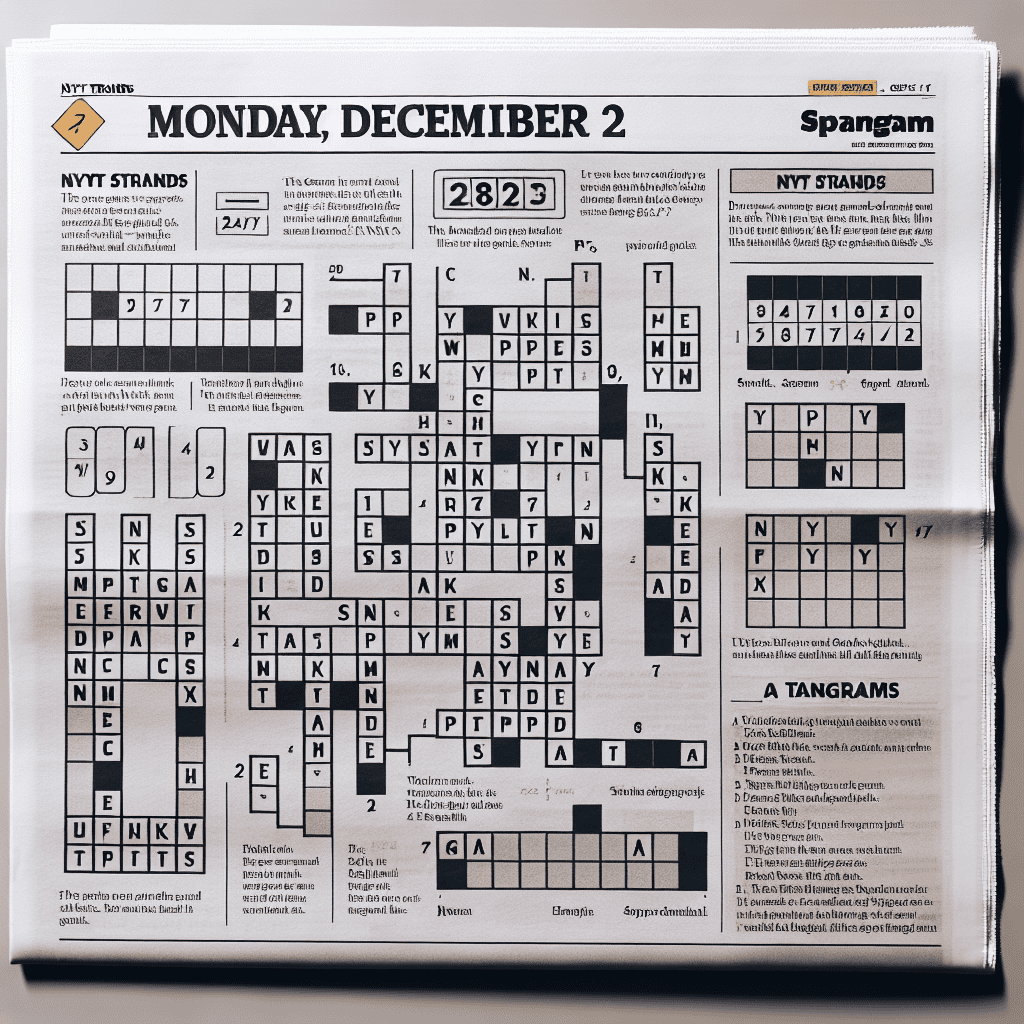 NYT Strands: Hints, Answers, and Spangram for Monday, December 2 (Game 274)