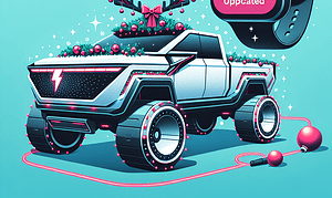 Tesla Update Introduces Apple Watch App and Cybertruck Santa Mode