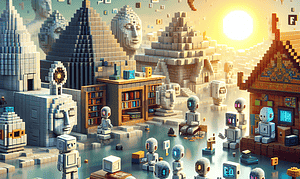 Virtual Faith: AI Characters Discover Religion in Minecraft