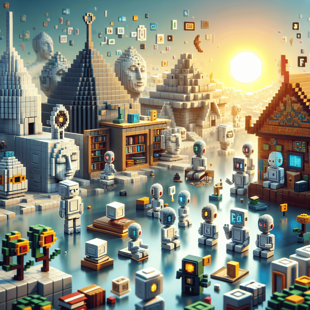 Virtual Faith: AI Characters Discover Religion in Minecraft