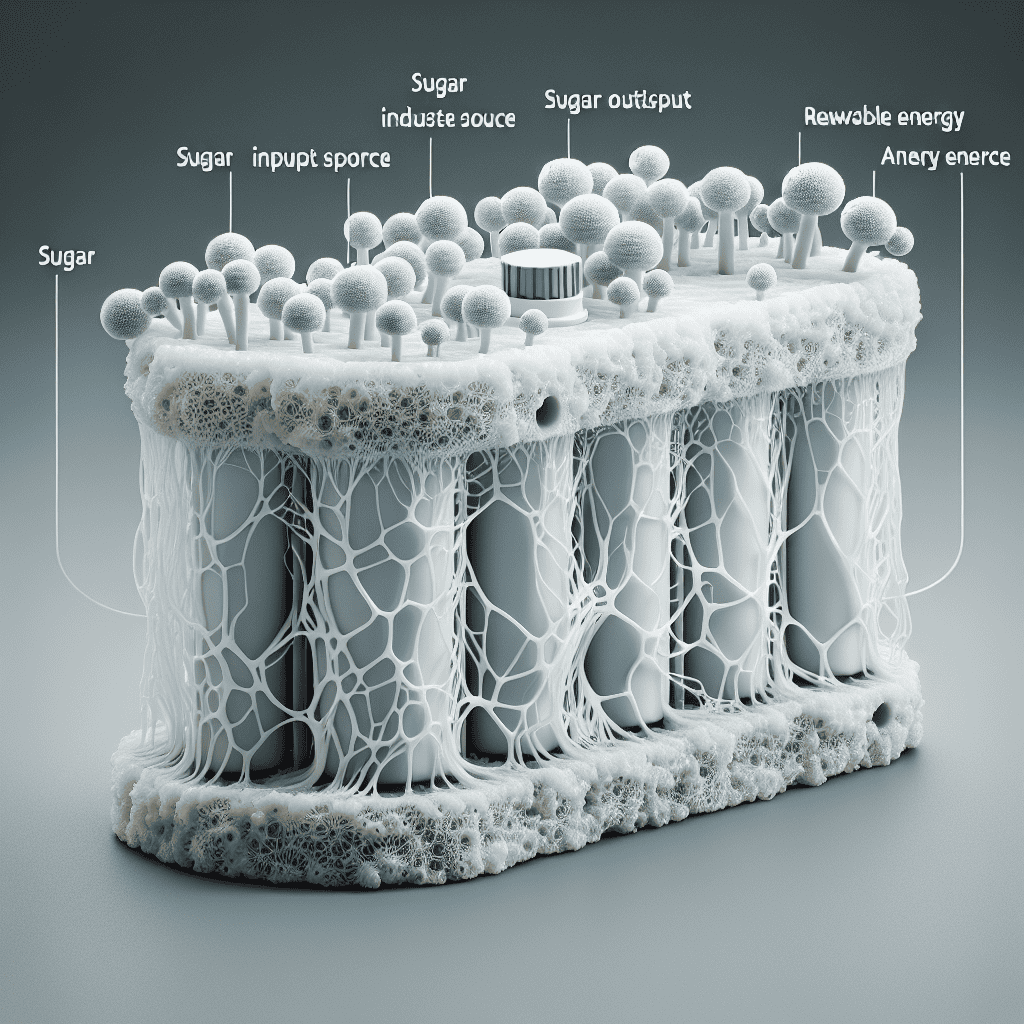 A Revolutionary 3D-Printed Fungi Battery: Harnessing Sugar to Power Your Surroundings