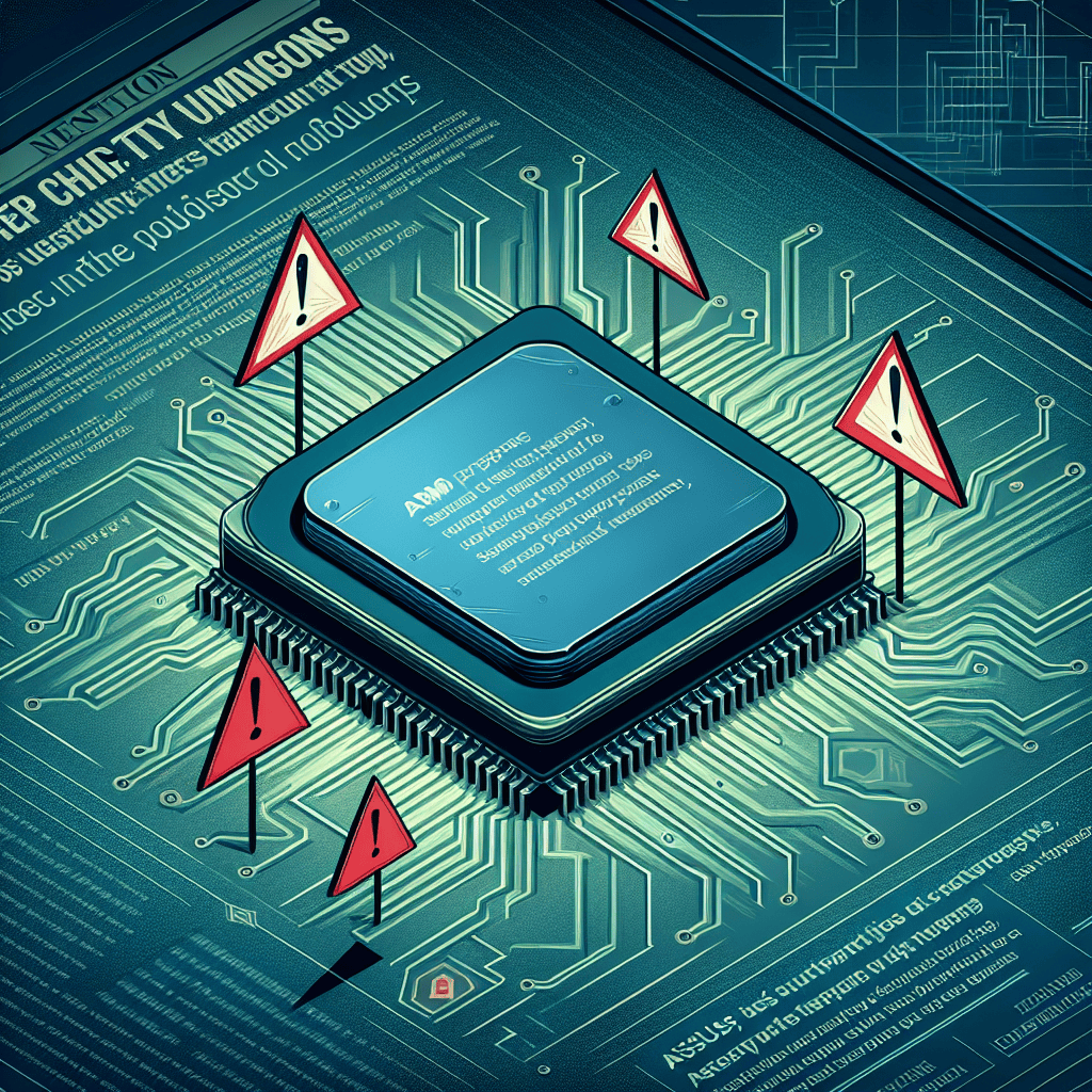 AMD Acknowledges Processor Security Vulnerabilities Following Early Asus Patch Release