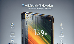 Compact Powerhouse: The 2lbs Android Tablet with a 10-Inch Display, Rain-Resistant Design