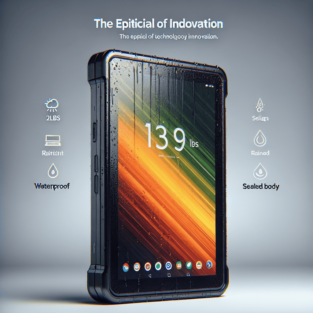 Compact Powerhouse: The 2lbs Android Tablet with a 10-Inch Display, Rain-Resistant Design