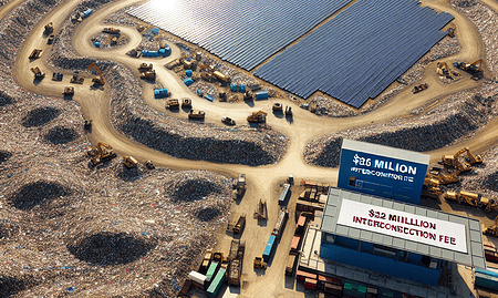 Developer Faces $26 Million Interconnection Fee for 1-MW Solar Landfill Initiative