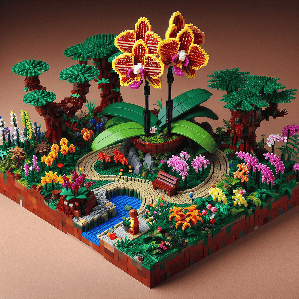 Discover the New Lego Flower Sets: A First Look at the Mini Orchid in a Botanical Garden