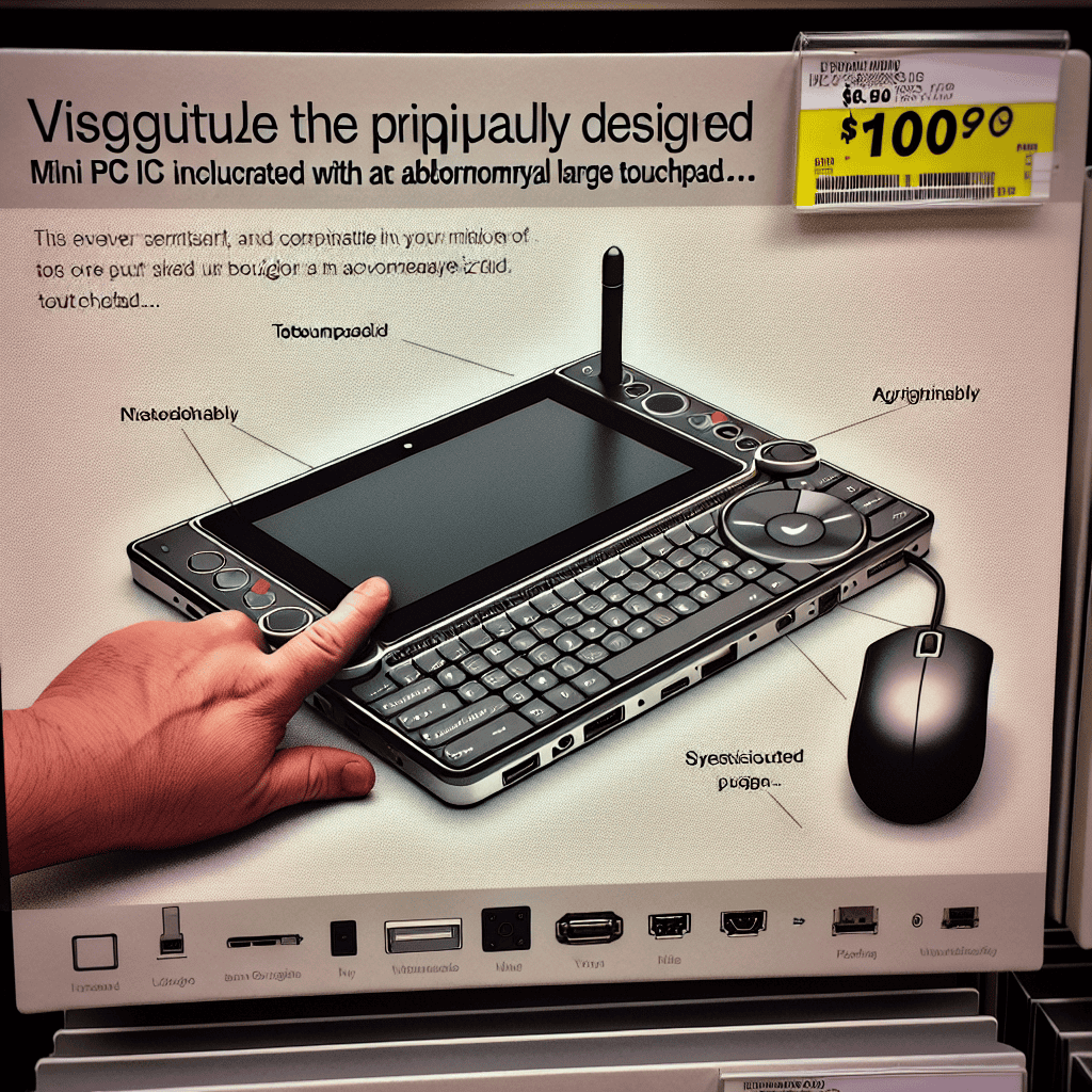 Discover the Unusual Mini PC with a Massive Built-in Touchpad for Just Over $100!
