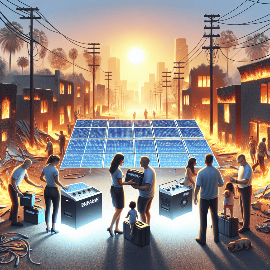 Enphase and Empowered by Light Provide Solar Generators for LA Fire Relief
