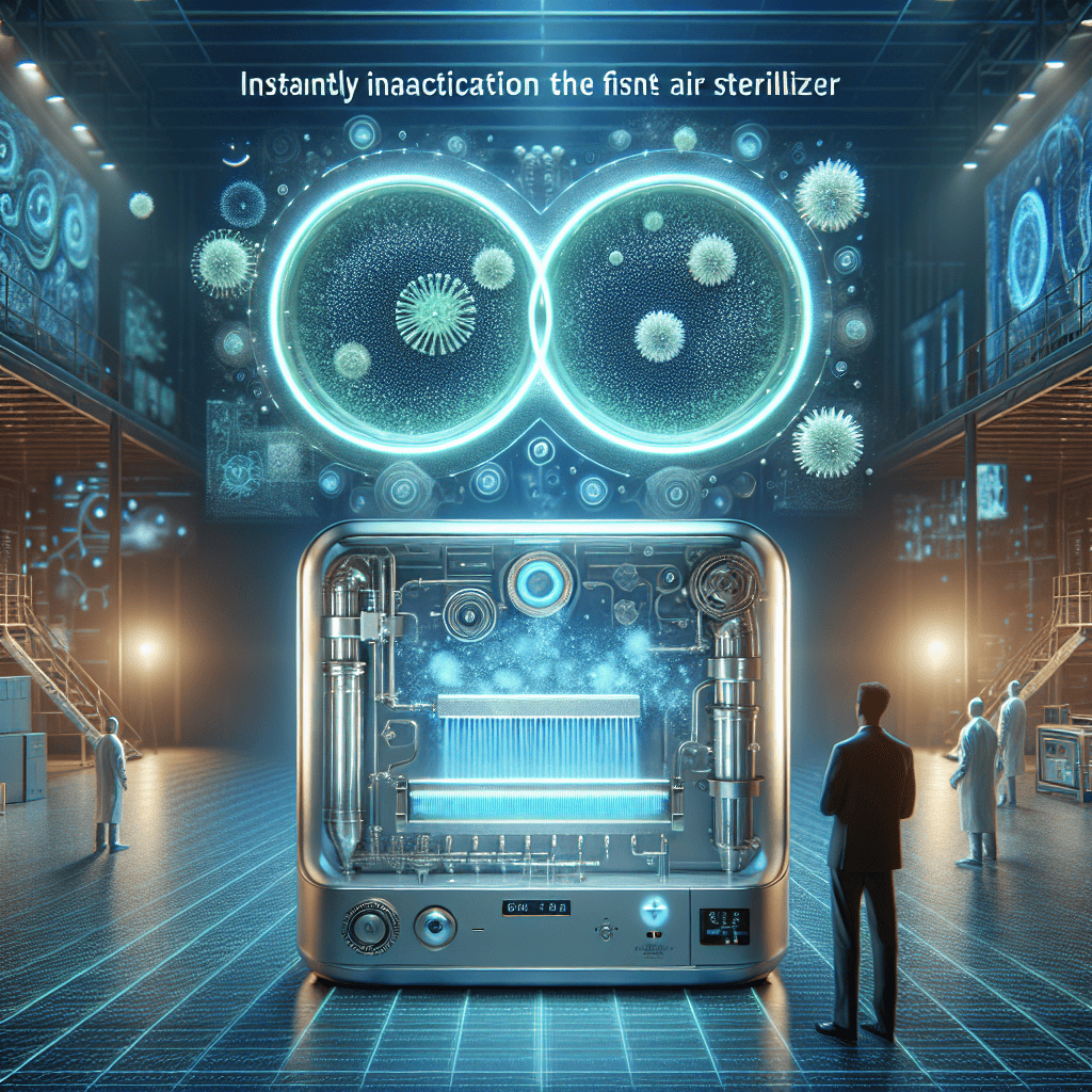 Introducing the World's First Air Sterilizer: Instantly Inactivates Covid, Cold, and Flu Particles!