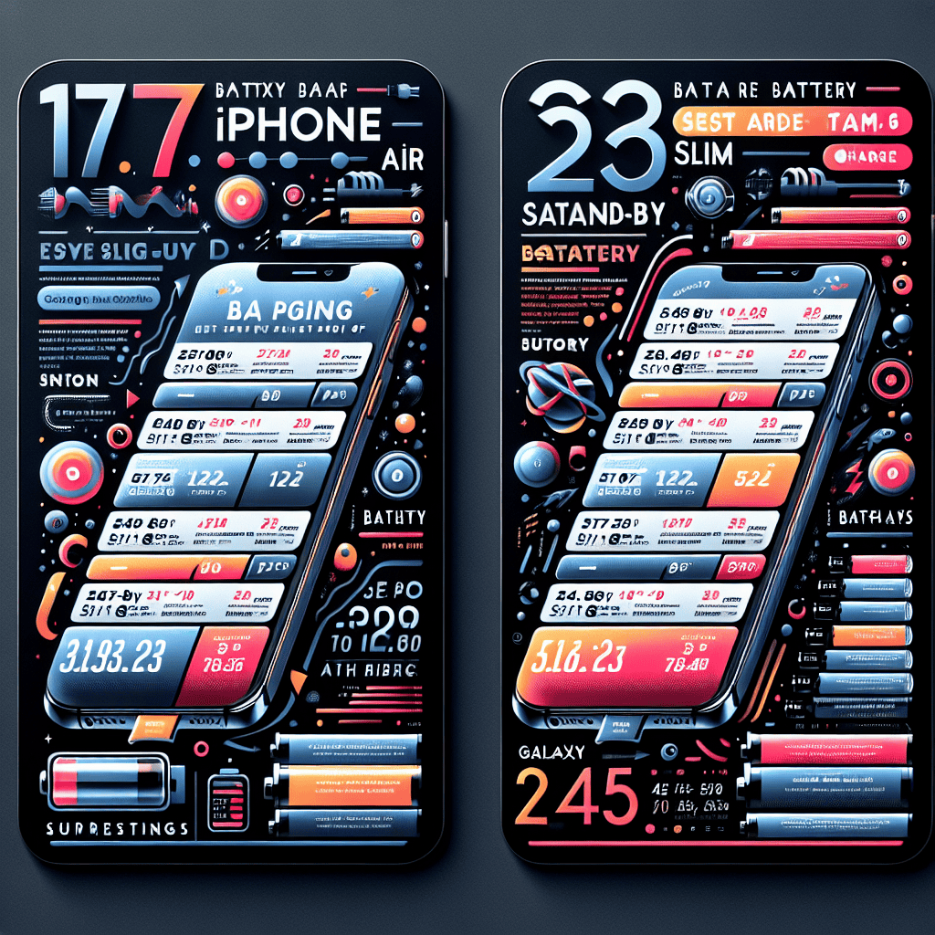 iPhone 17 Air and Galaxy S25 Slim's Battery Specs: Prepare to Be Amused!