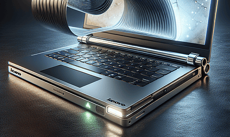 Lenovo's Innovative Spirit Shines with Its Rollable Display Laptop