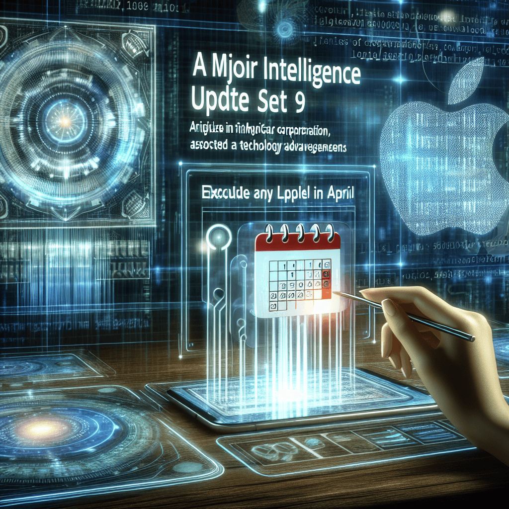 Major Apple Intelligence Update Set for April: What to Anticipate