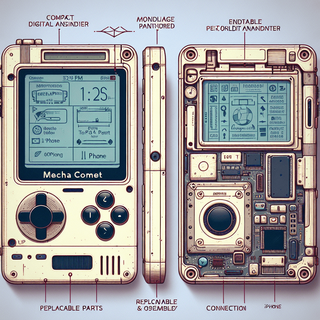 Mecha Comet: A Modular Open Source Handheld Computer Inspired by Indian PDAs and the iPhone