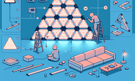 Nanoleaf's Ambilight Alternative Simplified: Installation Without Corner Brackets
