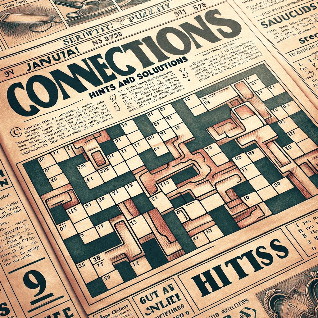 NYT Connections Hints and Solutions for January 9 (Game 578)