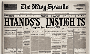 NYT Strands Insights: Hints, Answers, and Spangram for January 26 (Game 329)