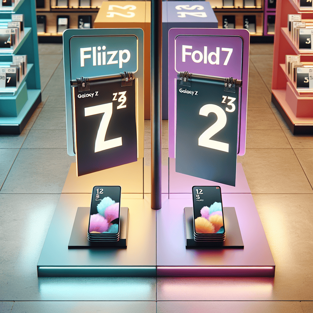 Pricing Insights for Samsung Galaxy Z Flip7 and Galaxy Z Fold7 Revealed