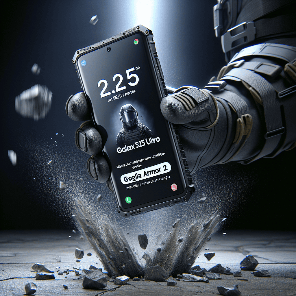 Samsung Galaxy S25 Ultra's Gorilla Armor 2 Endures 2.2m Concrete Drops