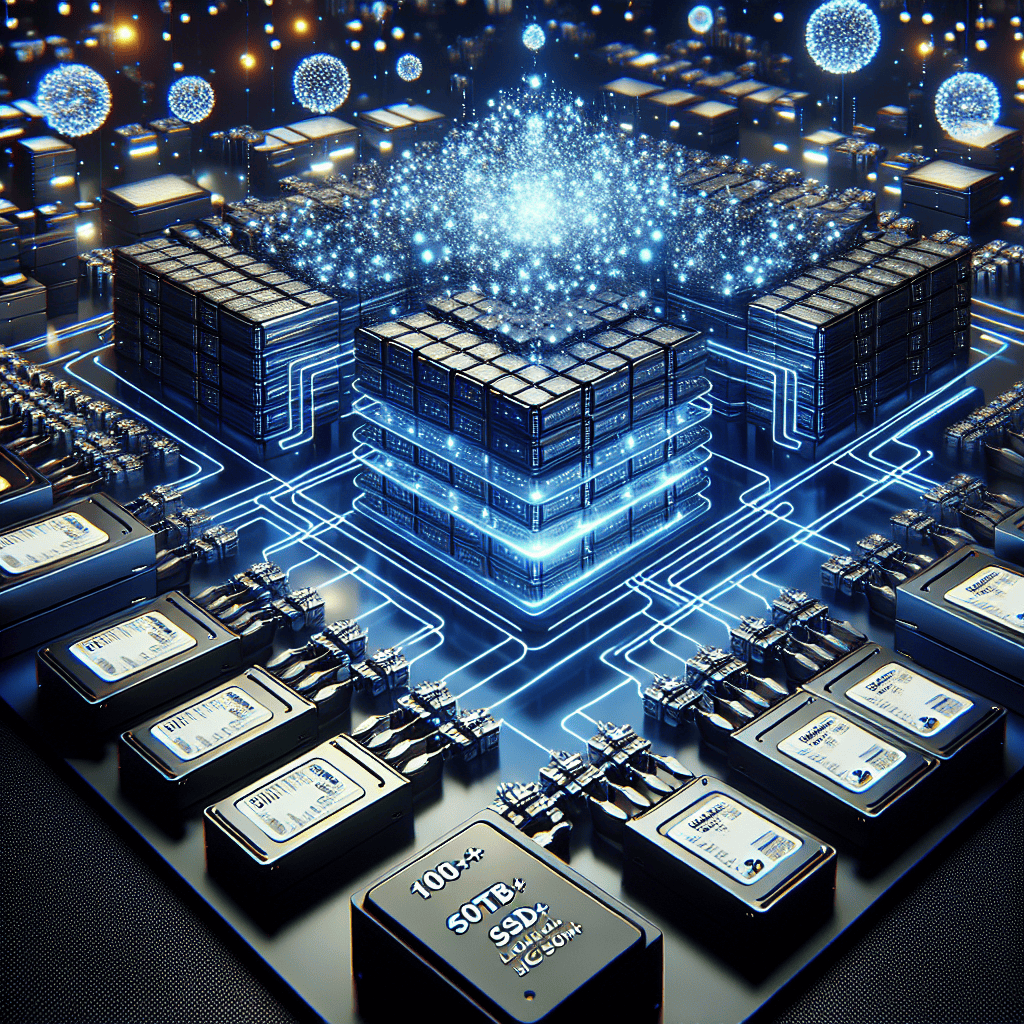 The Impact of 100TB+ SSDs on the Future of Ultra Large Language Models