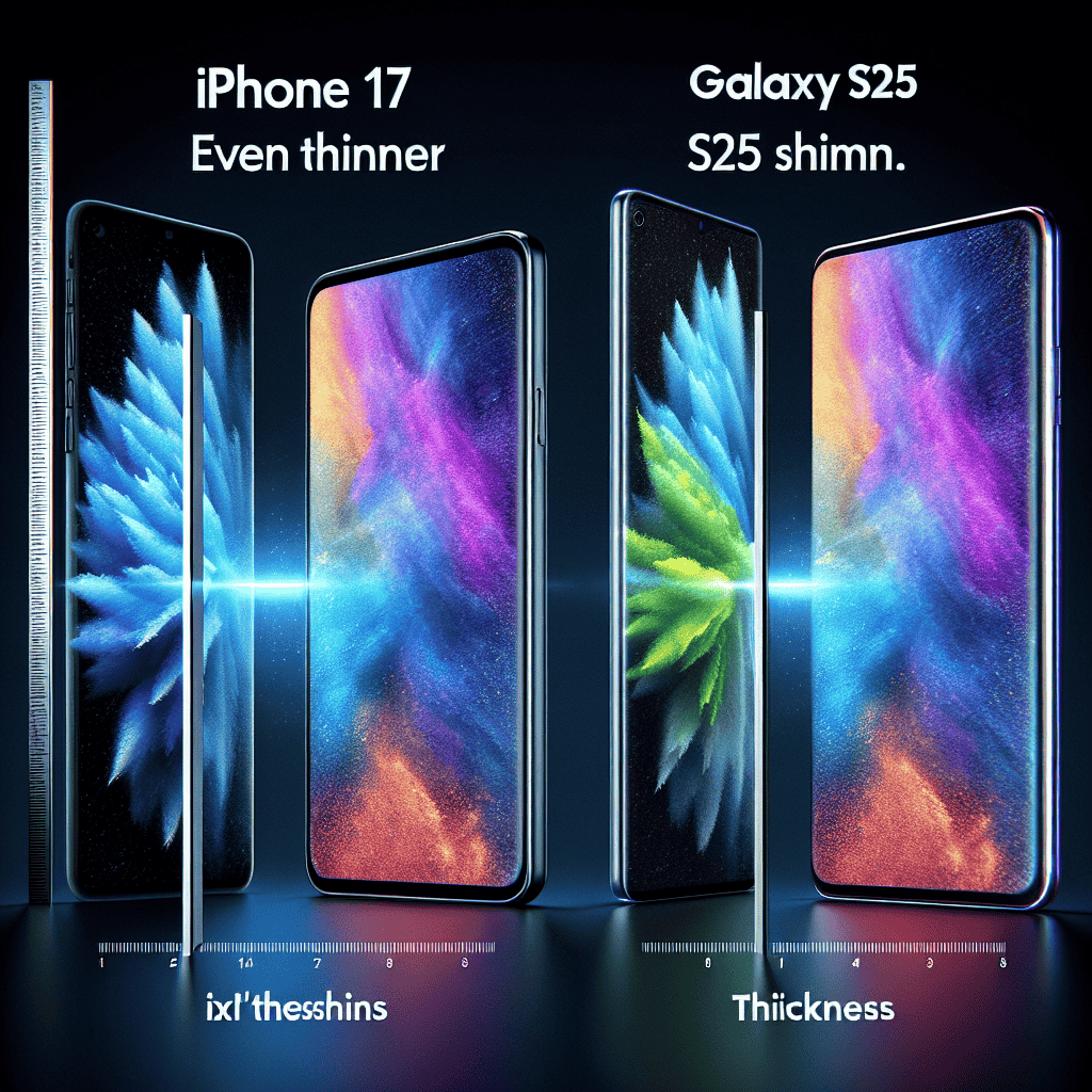 The iPhone 17 Air: Thinner Than the Anticipated Galaxy S25 Slim