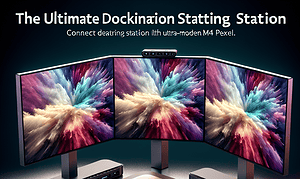 Unleash 100 Million Pixels: The Ultimate Docking Station for Triple 8K Monitors, Compatible with M4 Macs