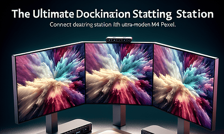 Unleash 100 Million Pixels: The Ultimate Docking Station for Triple 8K Monitors, Compatible with M4 Macs