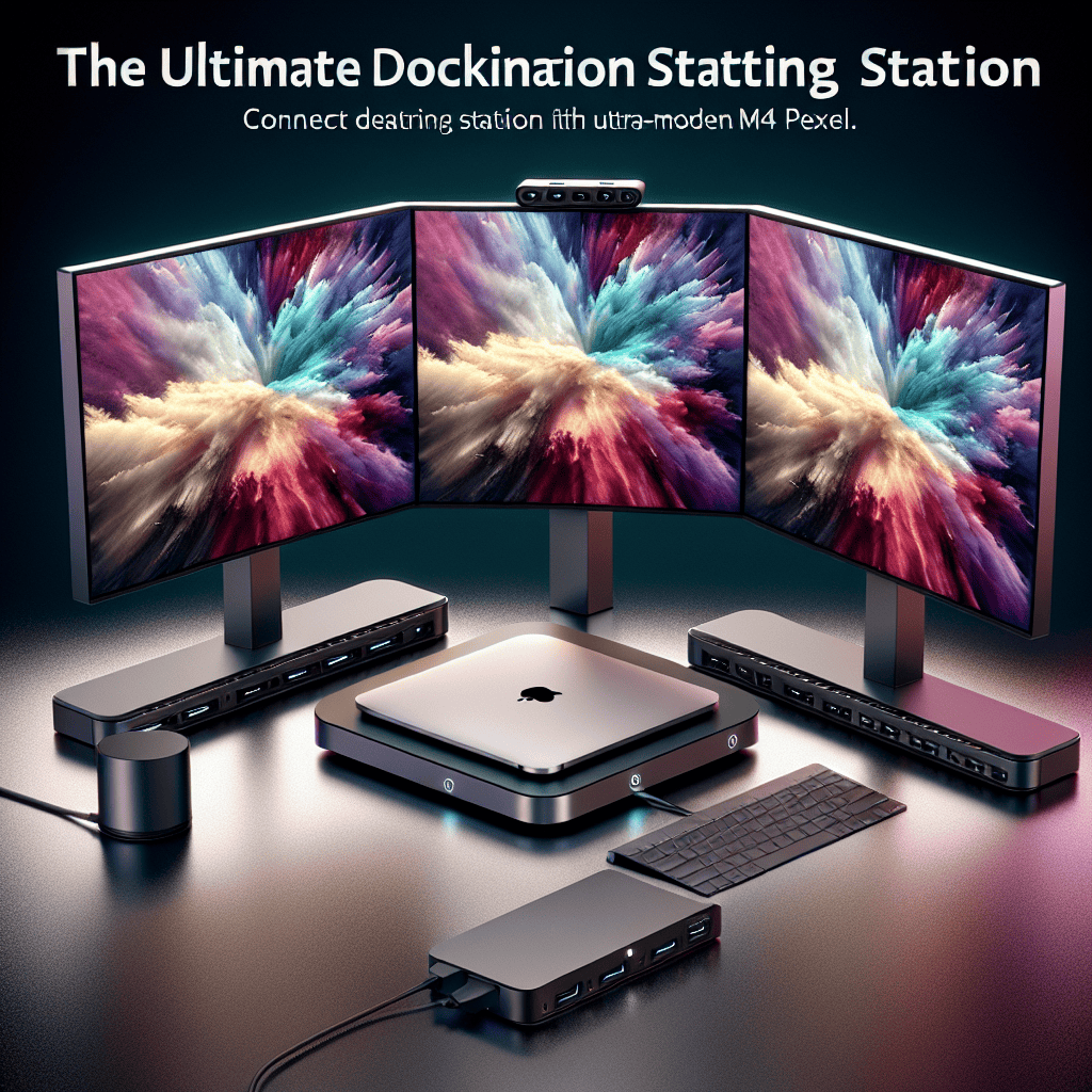 Unleash 100 Million Pixels: The Ultimate Docking Station for Triple 8K Monitors, Compatible with M4 Macs